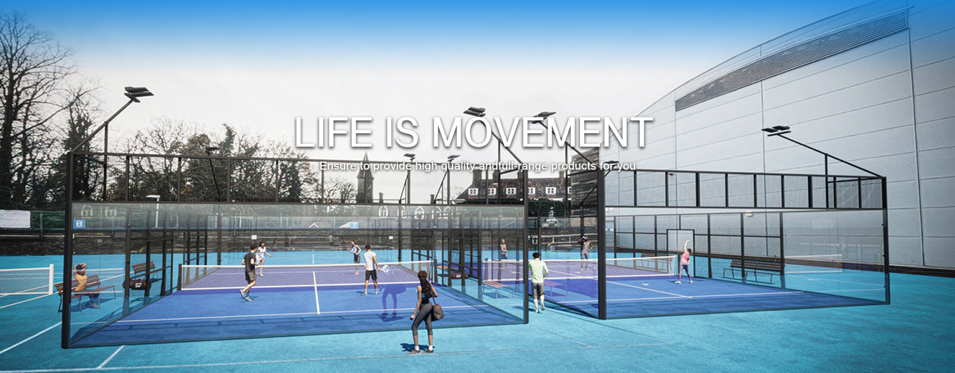 Construction of modular tennis courts
